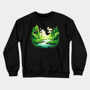 Nature-inspired poly design Crewneck Sweatshirt